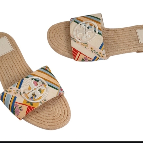 Tory Burch Multicolor Striped Sandals - Picture 2 of 5